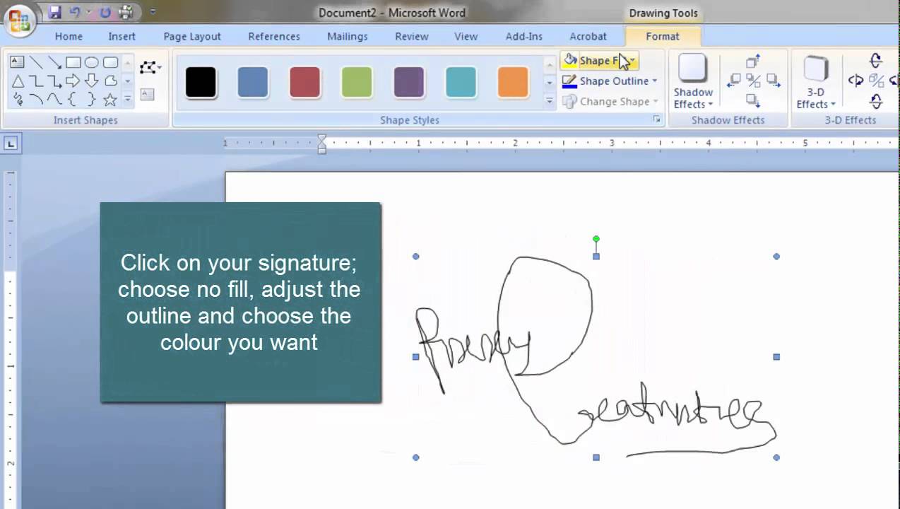 Can You Sign A Document In Word